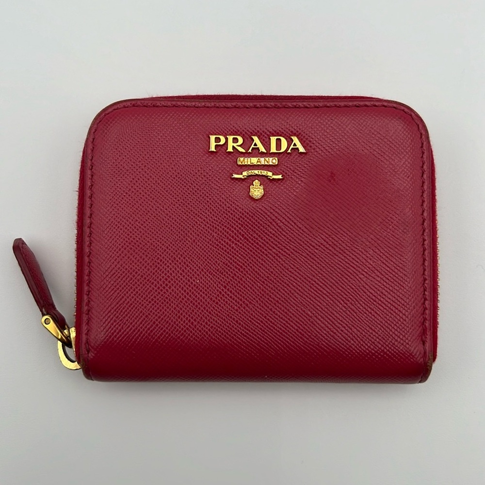 ❌SOLD❌ Prada Saffiano Zip Coin Purse